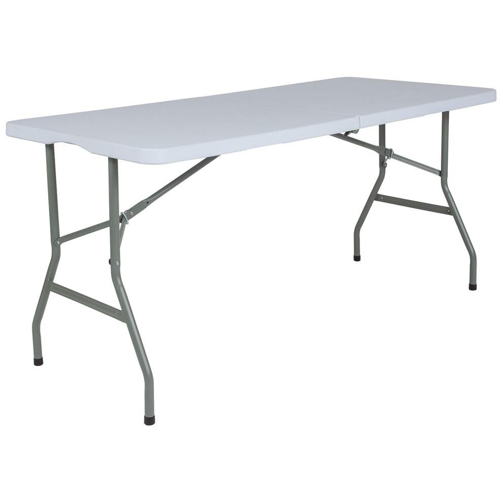 Flash Furniture Kathryn 4.97-Foot Bi-Fold Granite White Plastic Folding Table-image-OPC-PM8VXBH-NEW
