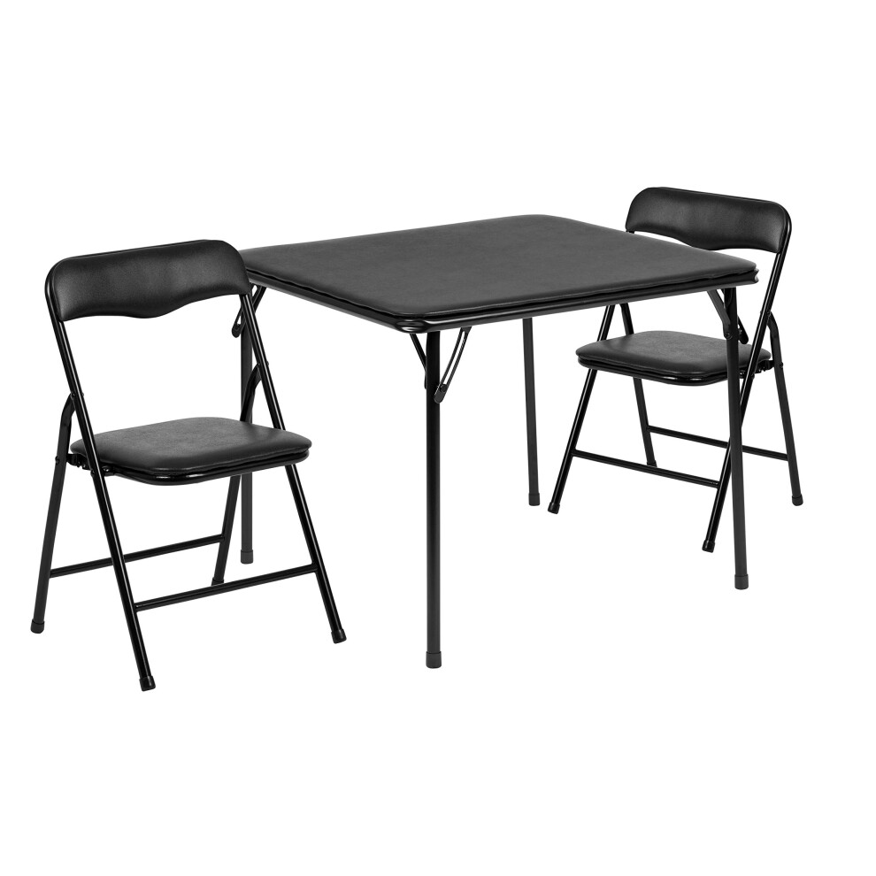 Photos - Chair Flash Furniture Mindy Kids 3-Piece Folding Table and Set for Daycare and Classrooms Children's Activity Table and Cha