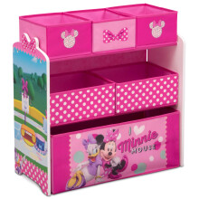 Delta Children Disney Minnie Mouse 6 bakken ontwerp en winkel speelgoedorganizer