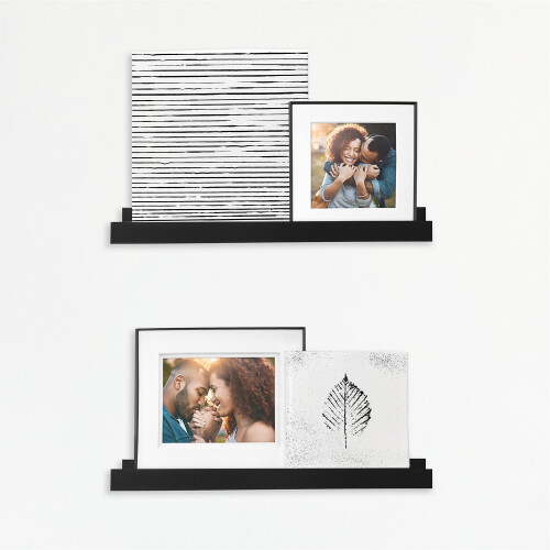 MCS Painted Picture Ledge Black 35 i s?t af 2