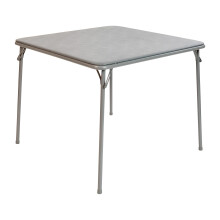 Flash Furniture Madelyn 33,5"" vierkante opvouwbare multifunctionele kaarttafel met gewatteerd vinylblad, draagbare opvouwbare speeltafel voor 4 spele