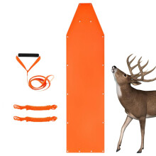 Game Hauler Drag Durable Deer Sled Drag, Adjustable Hauler Drag With Harness, Heavy Duty Yard Sled For Hunting, Orange1
