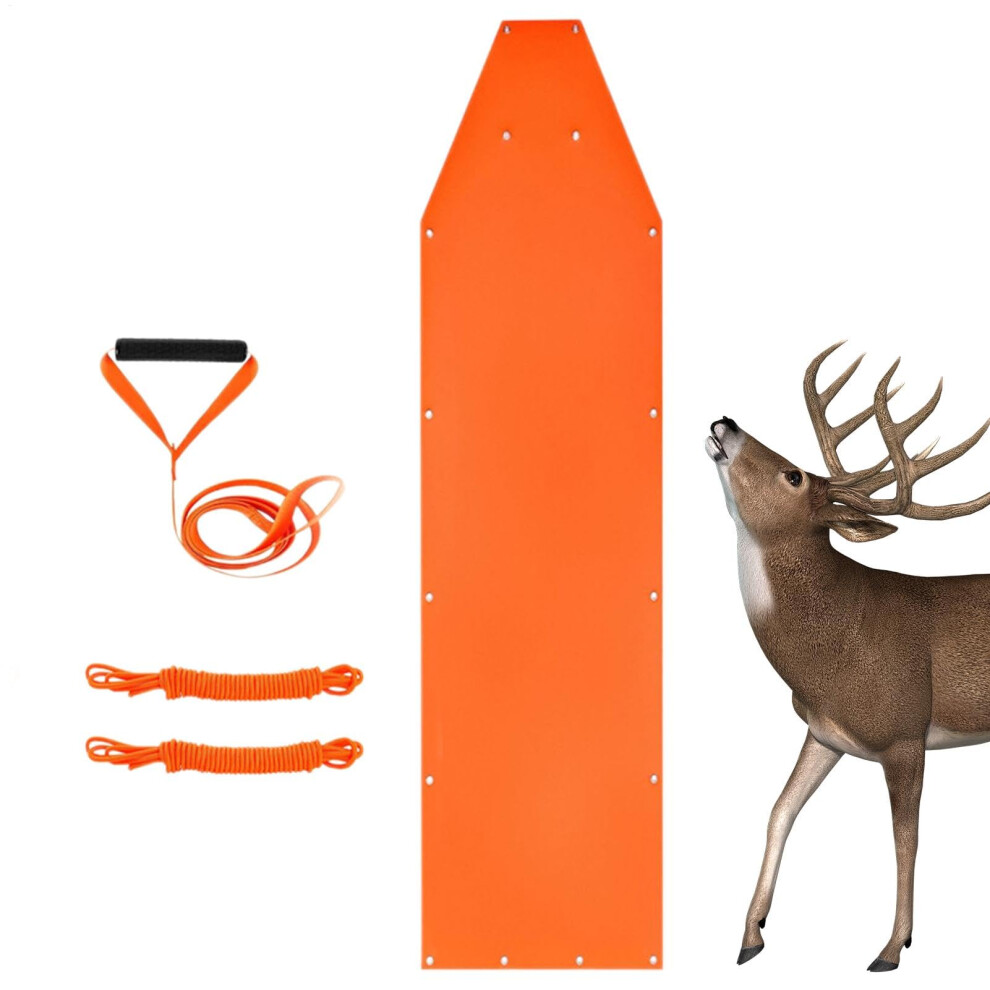 Game Hauler Drag Durable Deer Sled Drag, Adjustable Hauler Drag With Harness, Heavy Duty Yard Sled For Hunting, Orange1-image-OPC-PM8VYS6-NEW