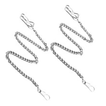 2 metall taschenuhrketten für kleidung hose jeans portemonnaie