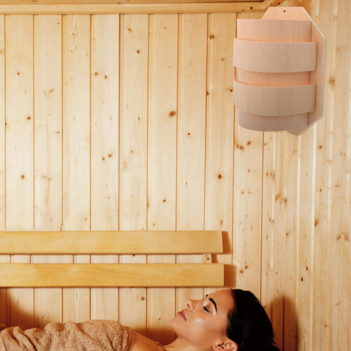 Sauna Lampenschirm Leuchtengehäuse Holz 2