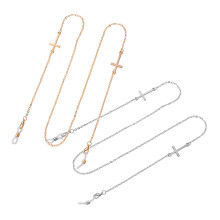 2 brillenhalter mit kette metall für frauen senioren