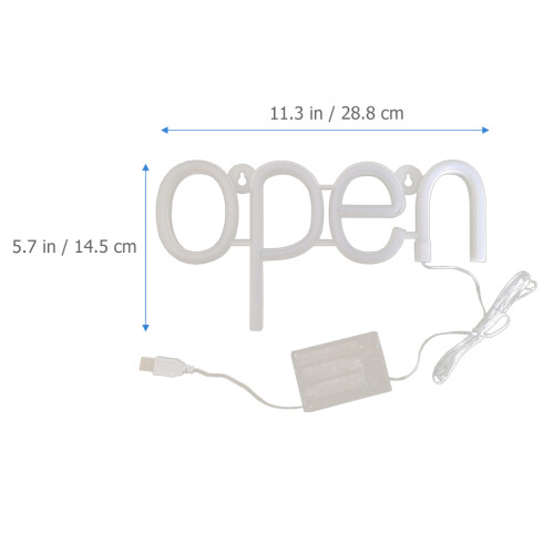 led-neon schild open für restaurant, mit led-beleuchtung 1