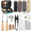 Leather Sewing Kit with Big Eye Needles Waxed Thread Leather Sewing Tools for Leather Crafts 28pcs 1