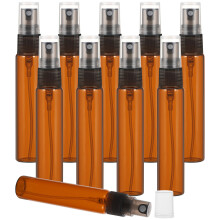 10 stück glas sprühflasche 10 ml hellbraun für parfüm, make-up, pflege