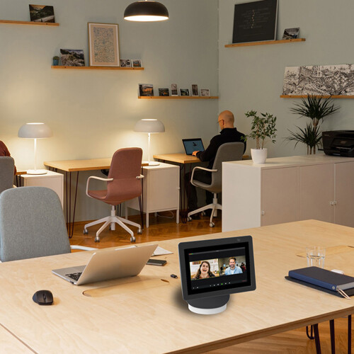 desktop-lautsprecherhalter mit kabelmanagement für 10 1