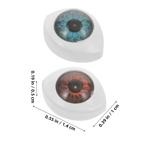 100Stk Simulation Halbkugel Echte Augen (Bunt) 2