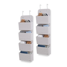 Delta Children GAP babyGap 2-pack boven de deur opbergorganizer met 4 vakken grijs