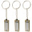 3-teiliges Schlüsselanhänger-Set, , tragbar, 4
