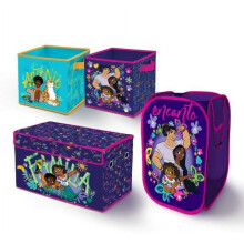 Id? Nuova Disney Encanto 4-delt b?rnev?relse sammenklappeligt opbevaringss?t med bagagerum pop-up h?m og 2 kuber