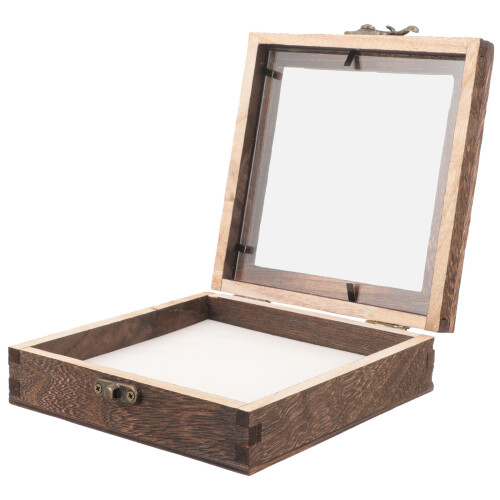 1Set Lichtbruine Display Case Met Voor Thuis Gebruik