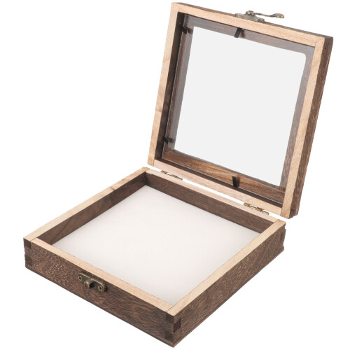 1Set Lichtbruine Display Case Met Voor Thuis Gebruik 1