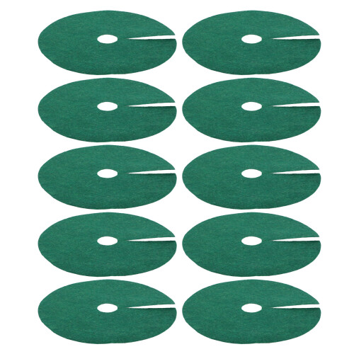10 grüne baummulchringe vlies 25 cm außendurchmesser