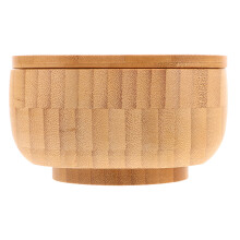 Bamboe pot met voor , zout, en thee