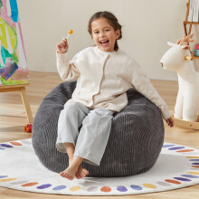 Hobestluk 2.5FT Bean Bag Chair Beanbags Small Bean Bag Chair with Filler Included Teardrop Bean Bag with Removable Cover for Bedroom Living Room (Sma