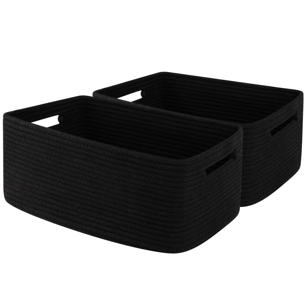 Storage Basket For Shelves Closet Cube Storage Bins Baskets For Clothes Blanket Towels Baby Nursery Toy Baskets Box Woven Rope Basket 15 Oiahomy