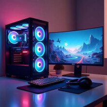 Fast Gaming Intel Quad Core i5 16GB RAM 1TB HDD & 128GB SSD PC Bundle & Speakers - Refurbished