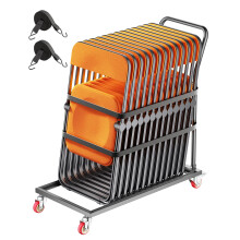 VEVOR Support de chaise pliante d'une capacit de 300 lb, chariot de chaise placement vertical en forme de L pour 25 chaises, chariot de rangem