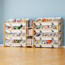 SpaceAid Large Toy Storage Organizer with 24 Bins and 3 Shelves Toy Organizers Storage Bookshelf Kids Bin Shelf Box Bookcase for Bedroom Playroom O
