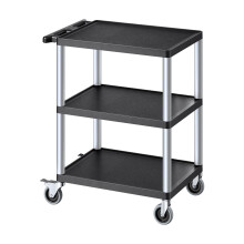 VEVOR Carrello multiuso Capacit? di carico 300 libbre Carrello di servizio 27,6 x 18,1 pollici Carrello multiuso in plastica resistente a tre rip