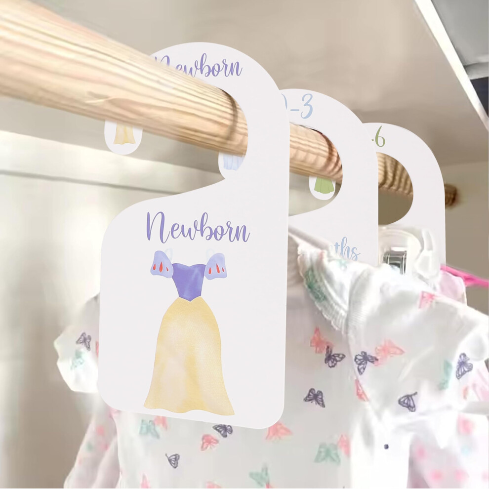 Princess Nursery Closet Dividers - Princess Baby Shower Baby Girl Closet Organizer Newborn To 24 Months For Home Nursery Uoaou