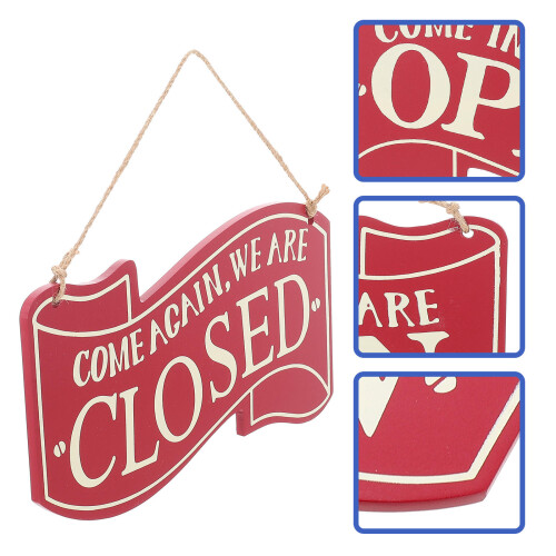 Decoratief retro slijtvast open/gesloten bord winkelaccessoire 1