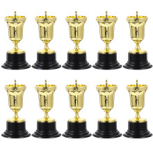 10 plastic prijstrofee gouden award beker school beloning