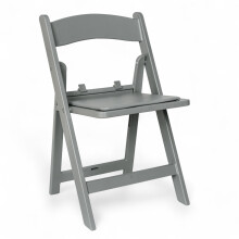 Flash Furniture Hercules Kinder-Klappstuhl aus grauem Kunstharz mit grauem Vinyl-gepolstertem Sitz
