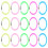 20 pièces bracelets lumineux multicolores pour animation 1