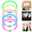 20 pièces bracelets lumineux multicolores pour animation 5