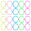 20 pièces bracelets lumineux multicolores pour animation 6