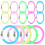 20 pièces bracelets lumineux multicolores pour animation 10
