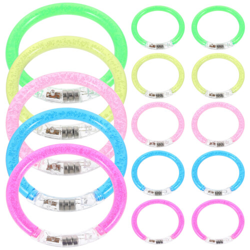 20 pièces bracelets lumineux multicolores pour animation 1