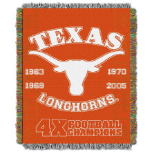 Northwest NCAA Texas Longhorns unisex-vuxen vvd gobelng-kastfilt 48"""" x 60"""" minnesmrke