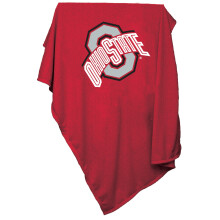Logo Brands NCAA Ohio State Buckeyes Sweatshirt-Decke, Teamfarbe perfekt als Schlafzimmer-Dekoration, Stadiondecke, Camping, ideal als Geschenk