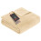 IBENA Plush Solid Color Cotton Blend Throw Blanket Porto - Cream 1