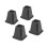 Whitmor Whitmor Bed Verhogers - Zwart (Set van 4) 1