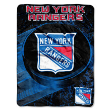 Northwest NHL New York Rangers Unisex-Erwachsene Micro Raschel Überwurfdecke 46"" x 60"" Ice Dash