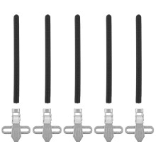 5Pcs Silver Alloy Skirt Buckles Creative Uniform Pleated Skirt Clips