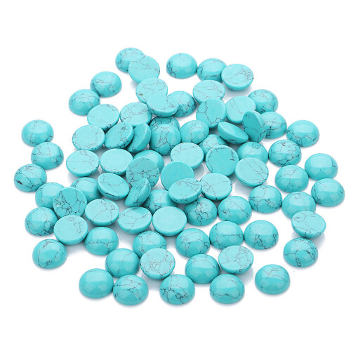 20 0,4 cm blauwe rond glasklompje sieradenkits 1