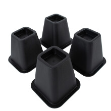Simplify Rehausseur de lit Rehausseurs de lit Rehausseurs de meubles pour chaises de lit, tables Noir Lot de 10,2 15,2 cm de long