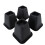 Simplify Bed Riser - Sengel?ftere - M?belforh?jere til sengestole Borde - Sort - Pakke med 4-6 tommer lang 1