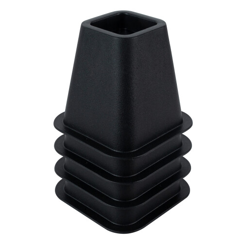 Simplify Bed Riser - Sengel?ftere - M?belforh?jere til sengestole Borde - Sort - Pakke med 4-6 tommer lang 1