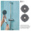 4Pcs Grey Faucet Flow Restrictor Silicone Plastic Shower Head Inserts 11