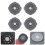 4Pcs Grey Faucet Flow Restrictor Silicone Plastic Shower Head Inserts 7