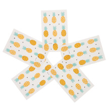 10 stuks milieuvriendelijke waterdichte kleurplaat stickers ananas